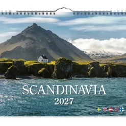 Väggkalender Burde 1727 Scandinavia 2027
