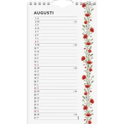 Väggkalender Burde 1783 Väggkalender Mini 2027