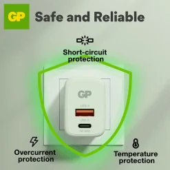 Väggladdare GP WM2E PD 30W 2xUSB C/1xUSB A