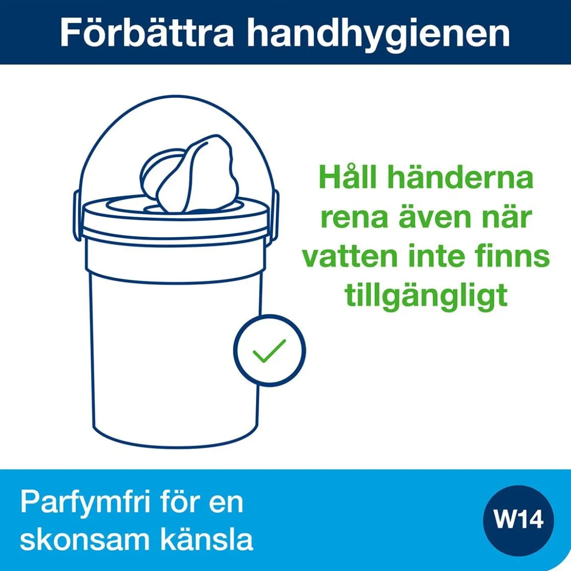 Våtduk Tork W14 Handrengöring