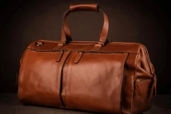 Weekendbag Portofino Skinn Cognac