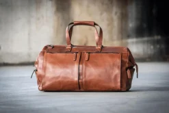 Weekendbag Portofino Skinn Cognac
