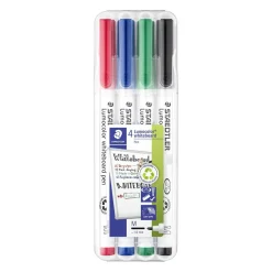 Whiteboardpenna Staedtler Lumocolor 301 Rund 4 färger 1mm