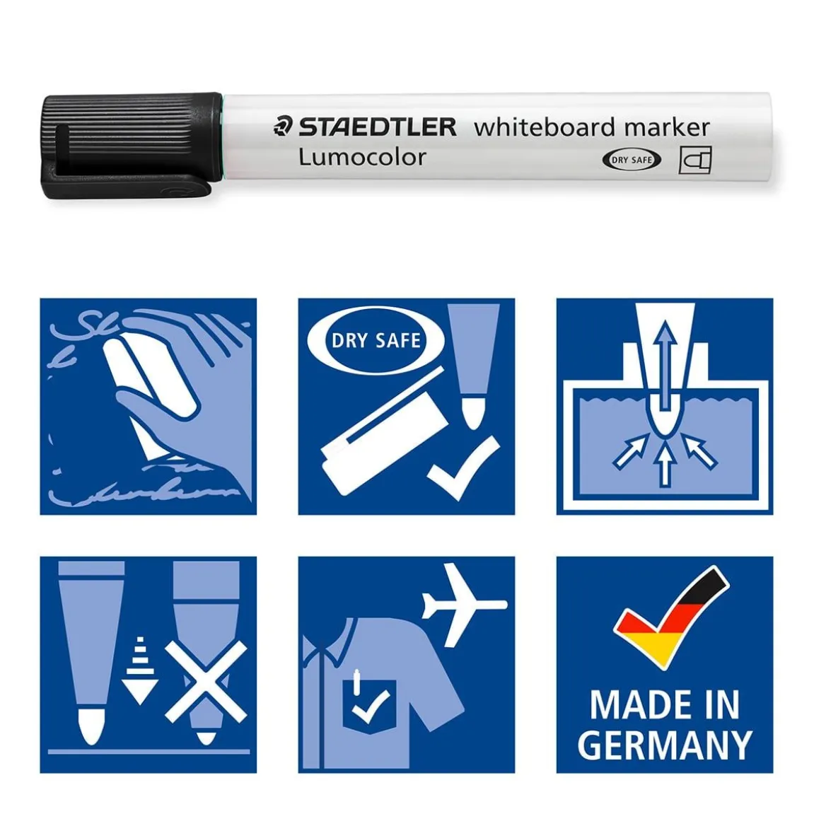 Whiteboardpenna Staedtler Lumocolor Rund Svart 2mm