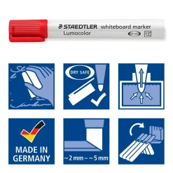 Whiteboardpenna Staedtler Lumocolor Skuren 4-färger 2-5mm