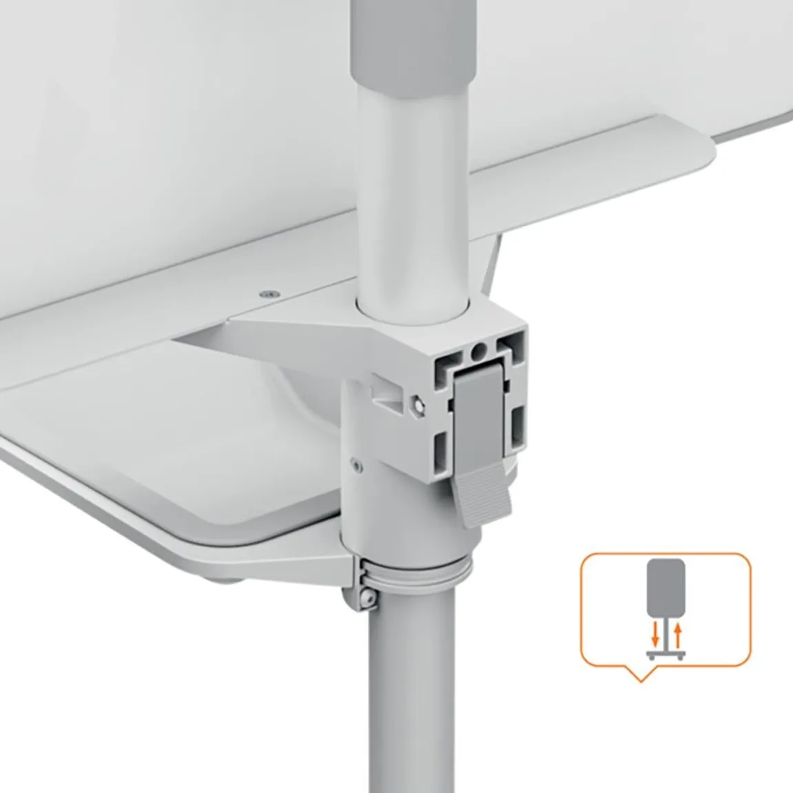 Whiteboardtavla Nobo Move & Meet Mobil 700x1000mm
