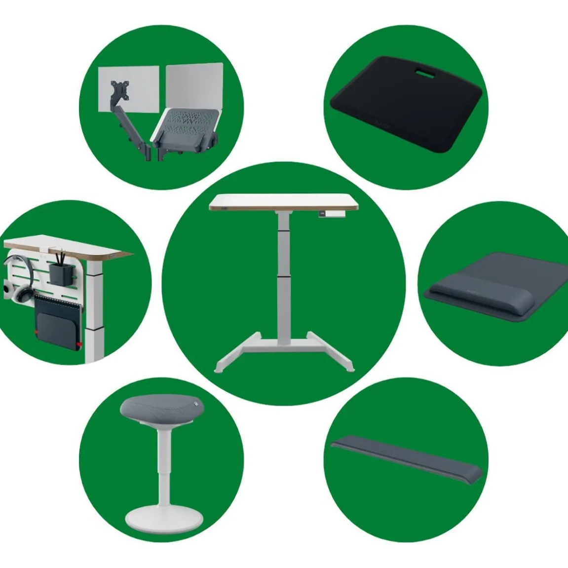 Workstation Leitz Ergo Compact Pro Monitor & Laptop