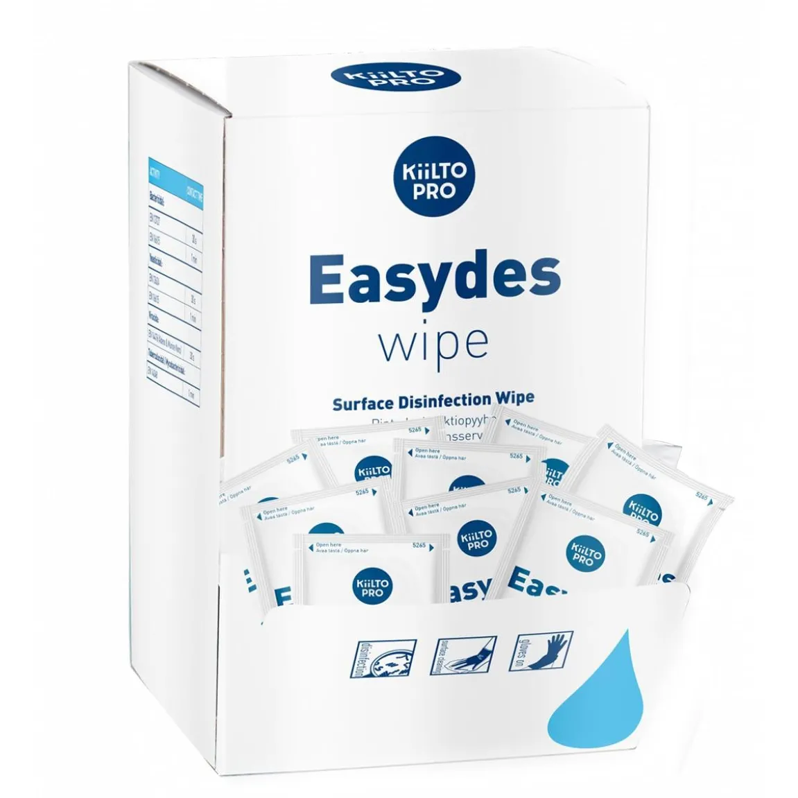 Ytdesinfektion Kiilto Pro Easydes Servetter Singelpack
