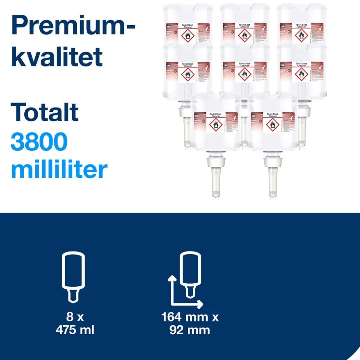Ytdesinfektion Tork S2 Premium Toalettsitsrengöring 475ml